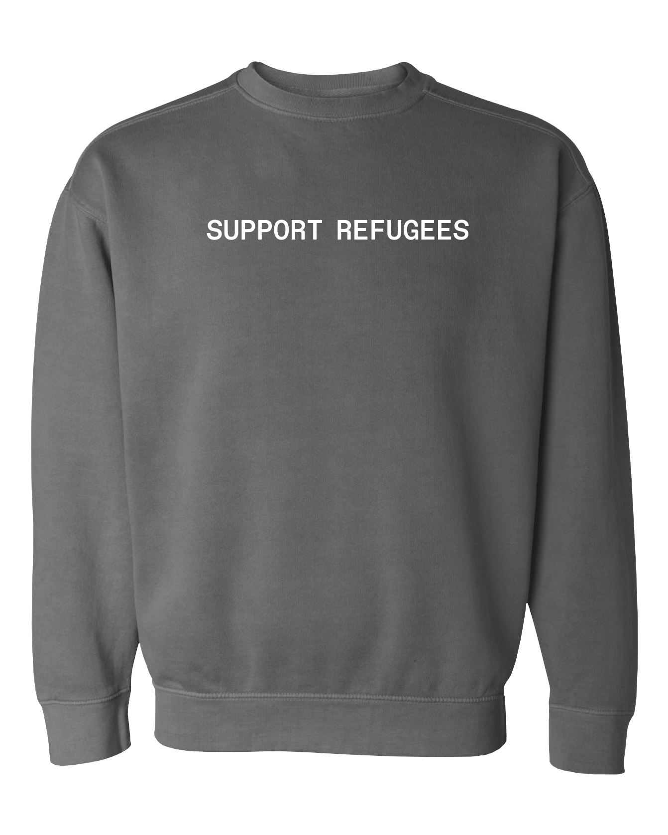 SUPPORT REFUGEES CREWNECK